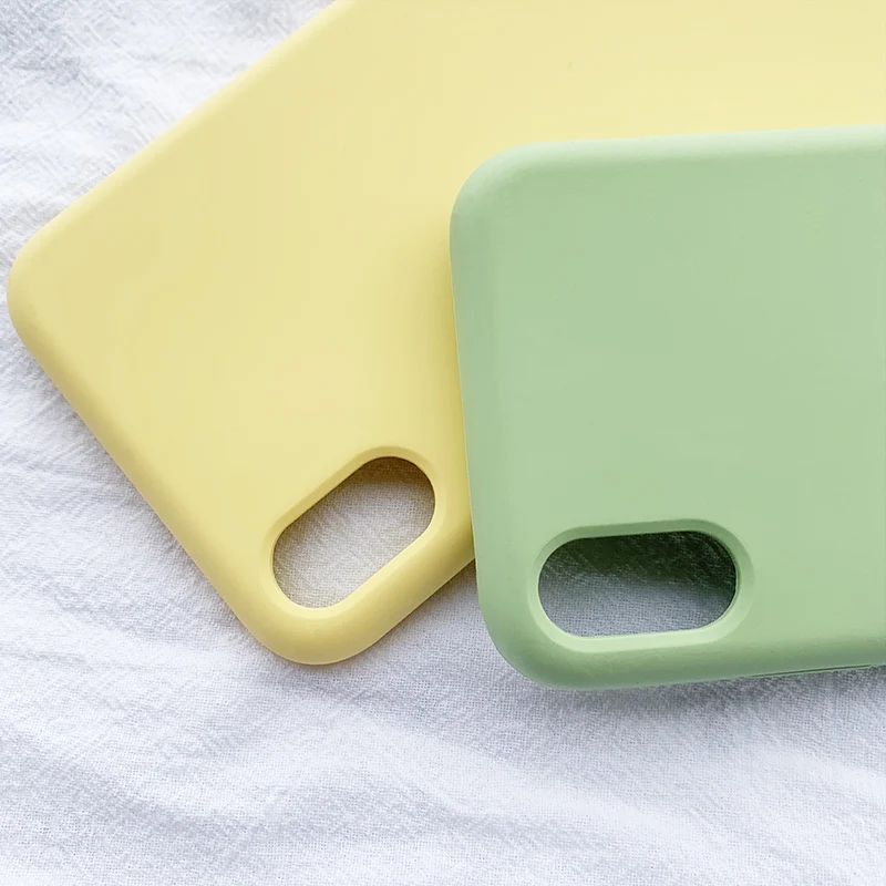 Жидкий силиконовый универсальный чехол для iPhone 12 Mini 11 Pro Max X XR Xs 6 6s 7 8 Plus SE2020 модный