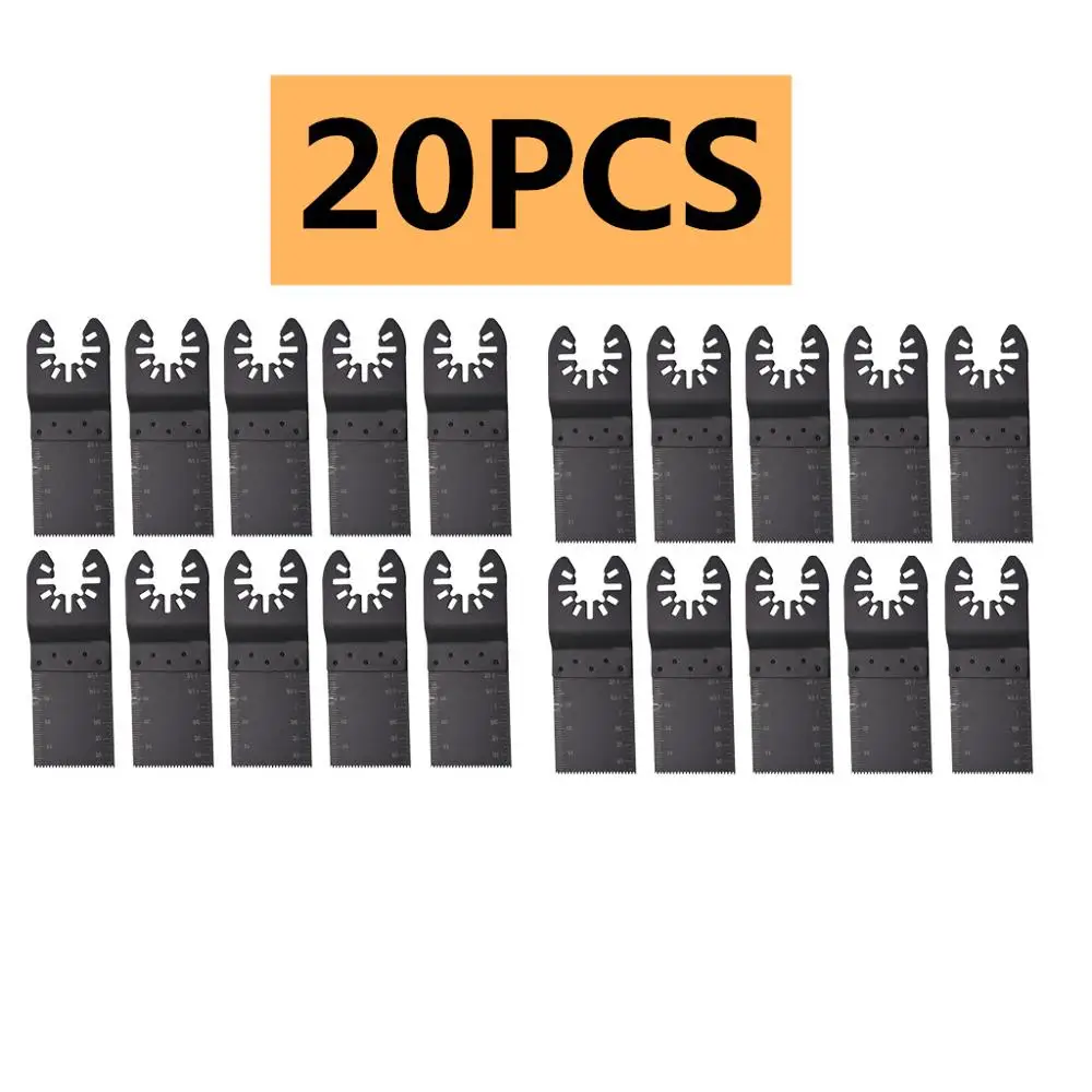 

20Pcs Universal Oscillating Multifunction Saw Blade Power Tool Accessories For Renovator Power Cutting Multimaster Tools