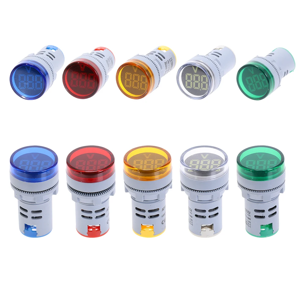 Цифровой дисплей Калибр вольт измеритель напряжения Индикатор сигнальная лампа