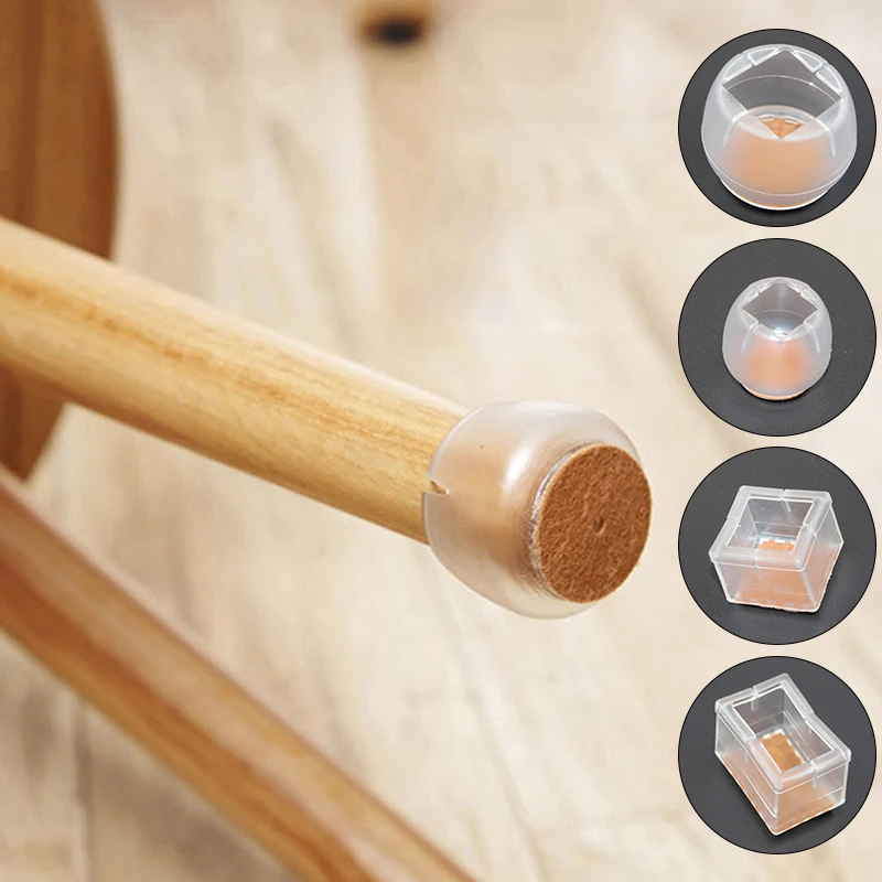 

Home Chair Cover Leg Caps Silicone Floor Protector Furniture Table Feet Cover Protection Mat Stool Mute Table Leg Caps 1PCS