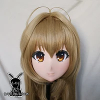 rabbit 99 resin cross dress pretty girl head bid doll mask japanese anime kigurumi mask cosplay with wig