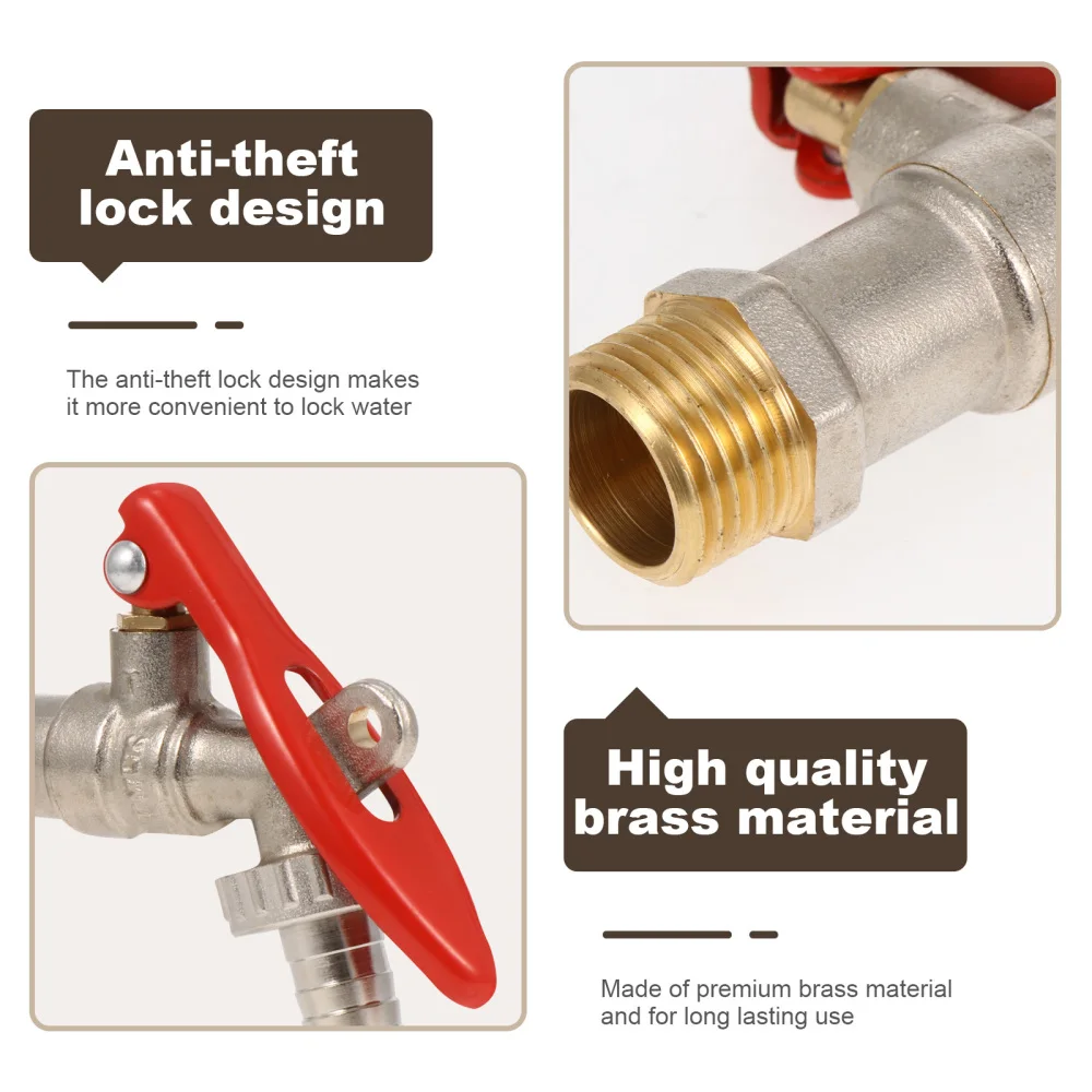 

1Pc Durable Water Brass Garden Manual Irrigation Fitting