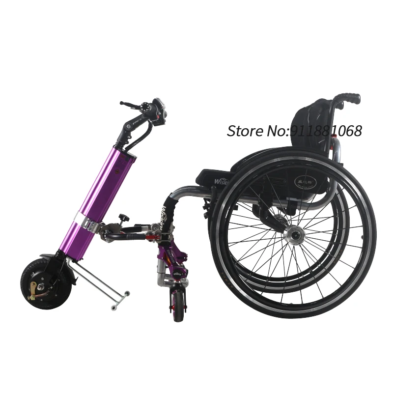 Мощная одноколесная инвалидная коляска 300 Вт электрический ручной велосипед с
