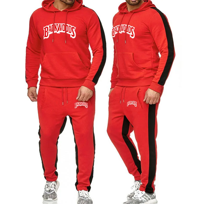 Новый бренд BACKWOODS спортивный костюм для мужчин Свободная Спортивная одежда