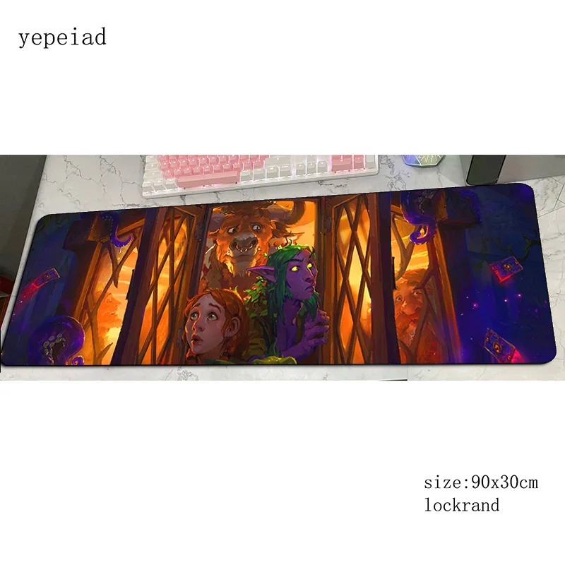 Коврик для мыши HearthStone 70x30 см резиновый Настольный коврик милые игровые