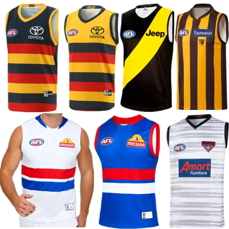 

COZOK 2021 RICHMOND TIGERS HOME GUERNSEY HAWTHORN HAWKS ADELAIDE CROWS ESSENDON BOMBERS WESTERN BULLDOGS RUGBY JERSEY T-shirt