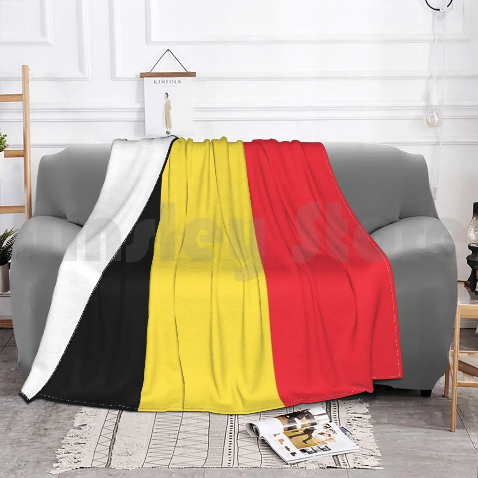 Одеяло с бельгийским флагом Бельгия Флаг Бельгийский Бельгии Капелюх Belgien 2777