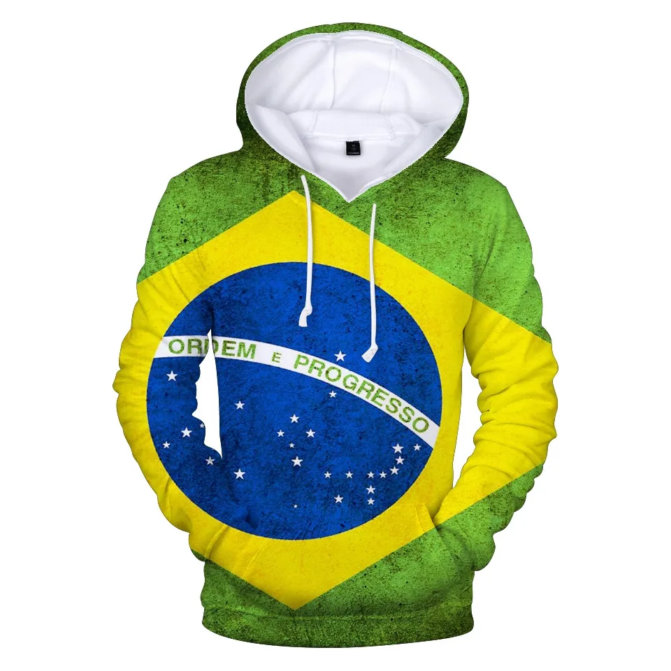 

3 To 14 Years Kids Hoodie 3D National Flag Printed Hoodies Sweatshirt Boys Girls Fashion Harajuku pullover Coat Children Clothes