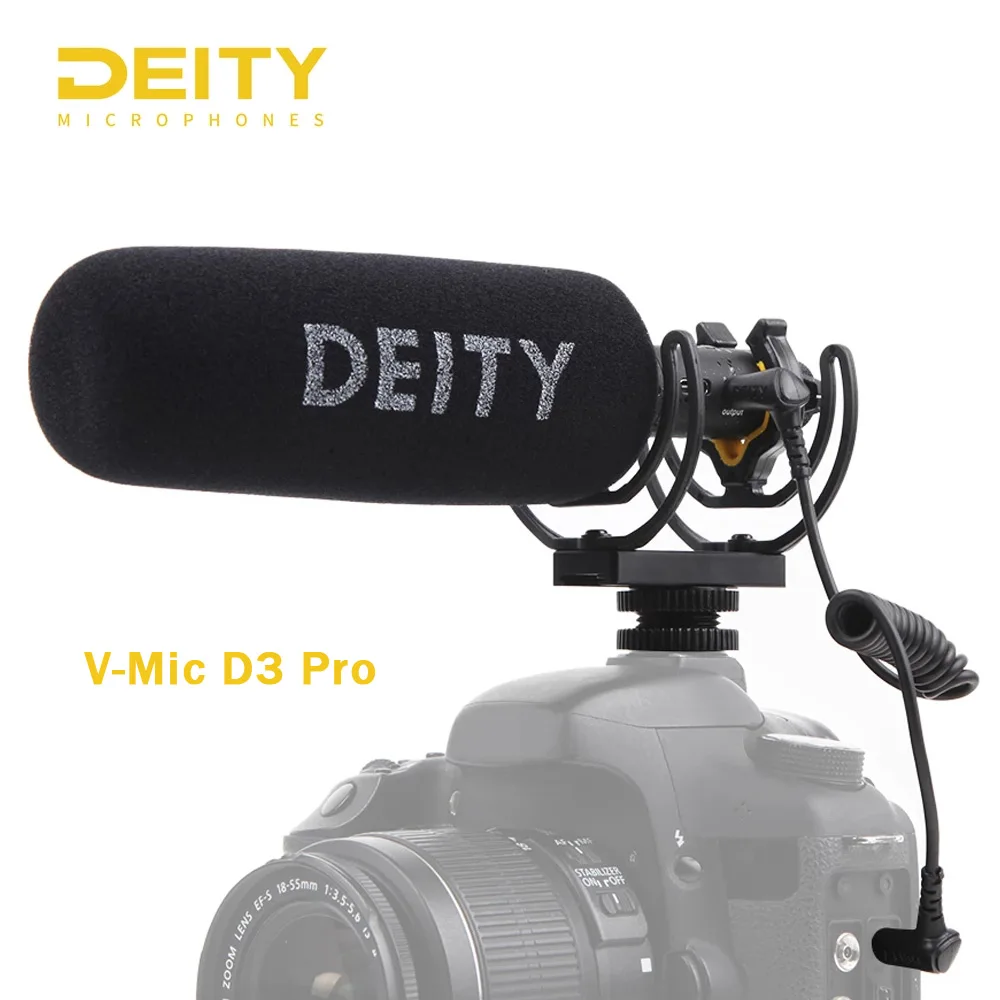 

Deity V-Mic D3 Pro Super-Cardioid Directional Shotgun Microphone Polar Pattern Vlogging Condenser Recording Microfone for DSLR