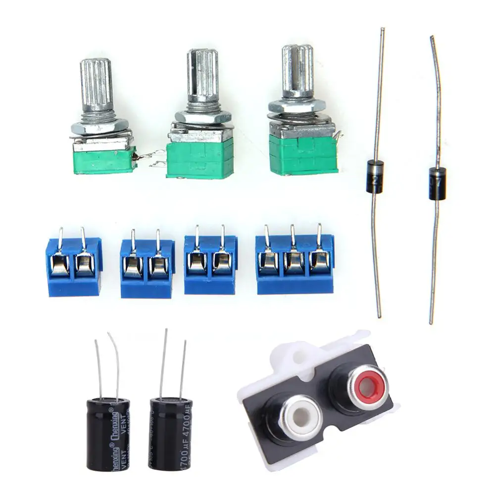 12V 2X18W 3CH сабвуфер TDA2030 2 1 стерео цифровой аудио усилитель DIY наборы|Усилители