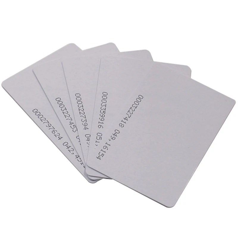 Бесконтактные EM4100 125 кГц RFID карты TK4100 Чип Белый PV ключ тег читать только для отеля