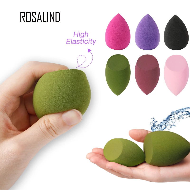 ROSALIND 3 шт. Кисть для макияжа спонж пудра основа высокое качество форма капли воды