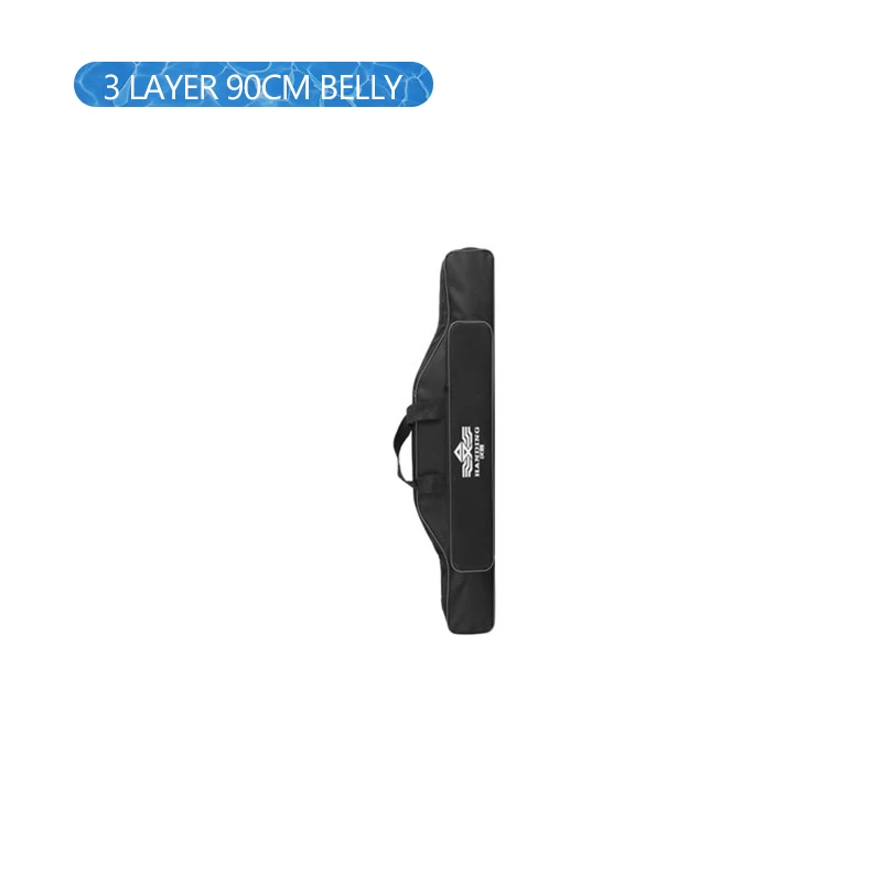 3 Layer 90cm Belly Утолщенная уличная 2/3 слойная сумка для рыбалки, водонепроницаемая сумка для рыболовных снастей, сумка для удочки, сумки для хранения, для ловли карпа, XA140G - Цвет: 3 Layer 90cm Belly