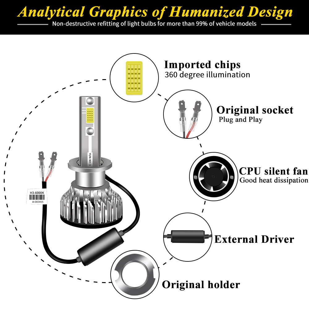 Skoda 09-17 Hao Rui автомобильные светодиодный лампы для фар супер яркий высокий/ближний