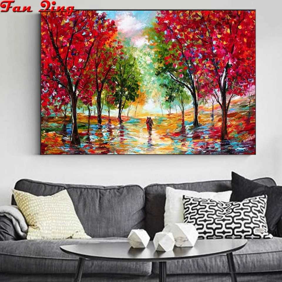 

Алмазная 5D картина «сделай сам», полноразмерная/круглая вышивка «сделай сам», картина маслом для пар, вышивка крестиком, домашний декор