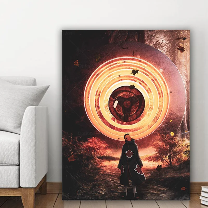 Аниме Акацуки Обито Учиха Шаринган домашний декор холст плакаты печать