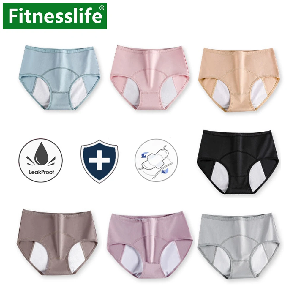 Женские менструальные трусики герметичные хлопковые трусы для подростков
