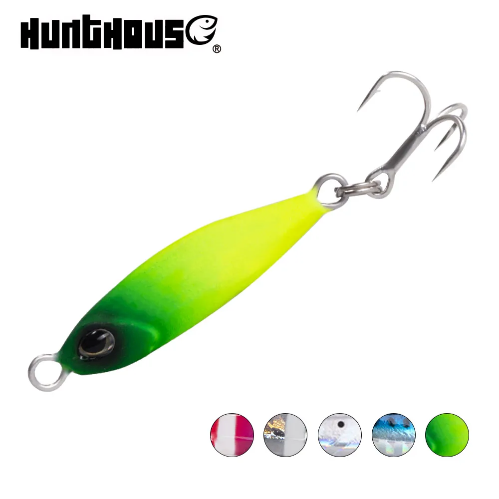 

Hunthouse Fishing Lure Artificial Bait Micro Jig 5g 7g 10g 15g 20g Metal Jig Shore Casting Jigging Spoon Lead Sea Cast