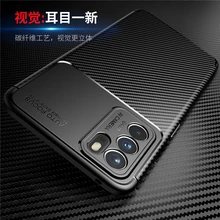 For OPPO Reno6 Case Rubber Silicone Funda Silm Carbon Coque Protective Soft Phone Case For OPPO Reno 6 Cover For OPPO Reno6 Case