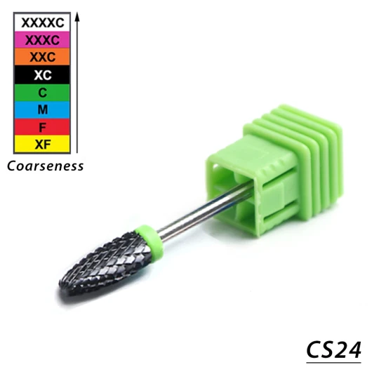 CS24 STZ 1 шт. керамические сверла для ногтей Маникюрные роторные фрезы электрические пилочки для ногтей Гель-лак для удаления педикюра аксессуары CS01-27 - Цвет: CS24