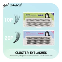 gahamaca 10d20d makeup individual cluster eyelashes grafting fake false eyelashes extension individual soft false lash bunche