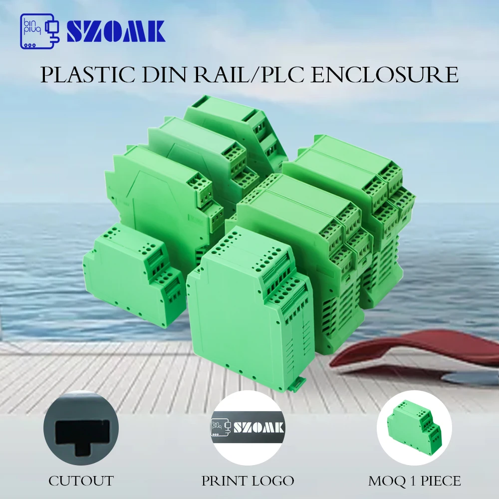 Электронный корпус Din рейка пластиковый соединительный из АБС пластика ПЛК|housing