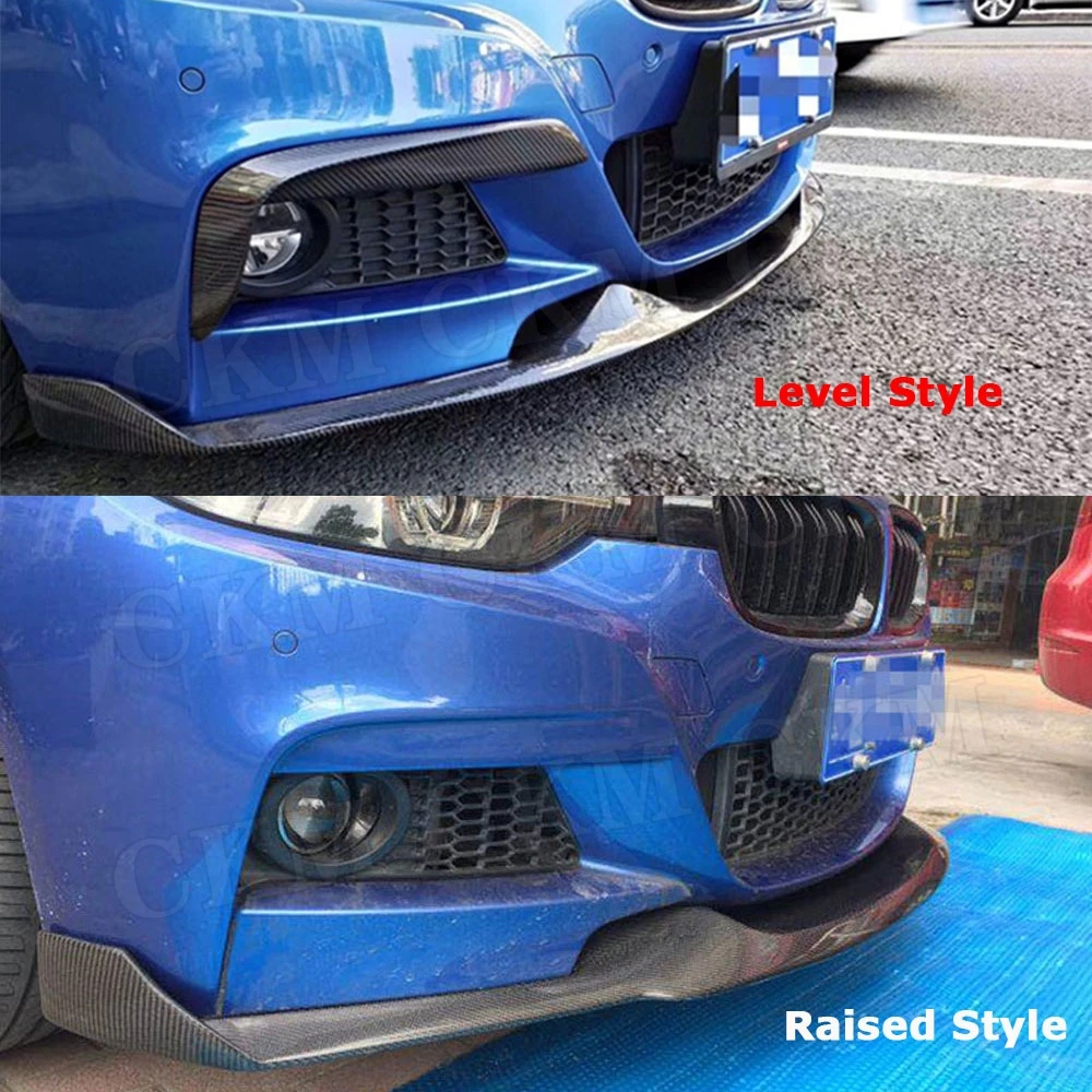 Передний бампер из углеродного волокна спойлер лампа разветвители для век BMW F30 F35