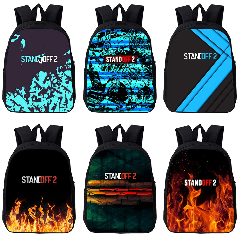 

3D Print Hot Game Standoff 2 Backpack Kids 12/16 Inch Bookbag Softback Schoolbags for Teenager Girls Boys Men Women Travelbags