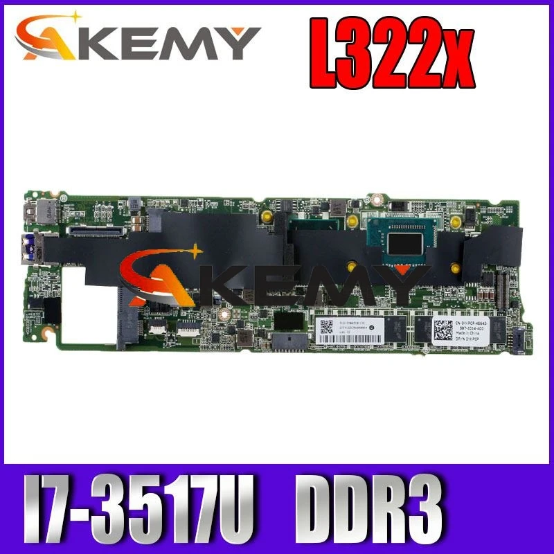 For DELL XPS 13 L322x Laptop Motherboard XPS 13 motherboard I7-3517U 2J8J6 02J8J6 CN-02J8J6 DDR3 tested 100% work