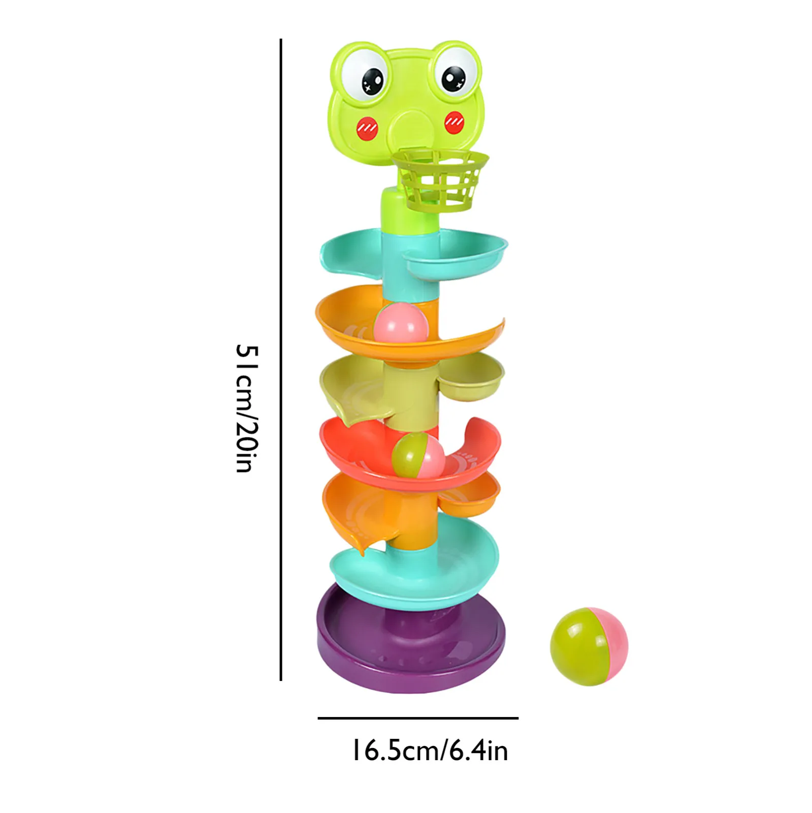 

Children Building Block Tower Spin Track Turn Rattles Roll Ball Educational Toys Rolling Ball Pile Tower Toys Kids Gifts 50