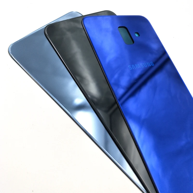 Оригинальная задняя крышка для аккумулятора Samsung J6 + Plus Пластиковая Задняя