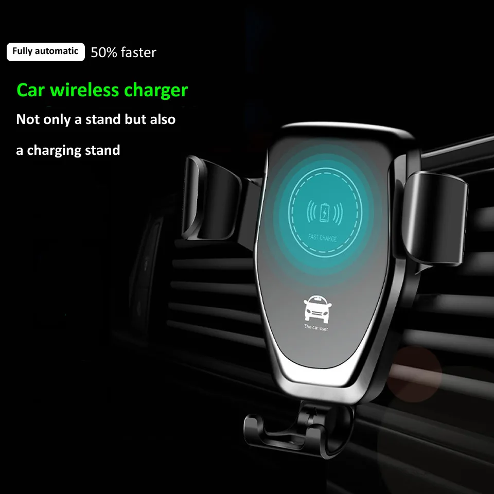 15w qi car phone holder stand wireless fast charger car mount for air vent mount car charger wireless for iphone xiaomi samsung free global shipping