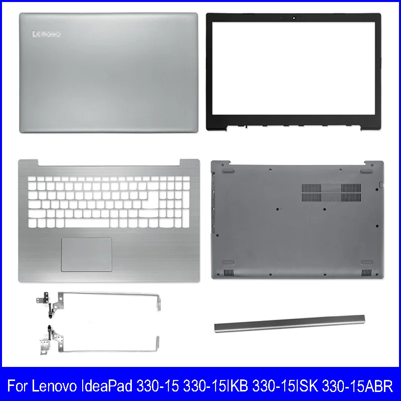 

New LCD Back Cover For Lenovo IdeaPad 330-15 330-15IKB 330-15ISK 330-15ABR Front bezel Hinges Palmrest Bottom Case Hinge Cover