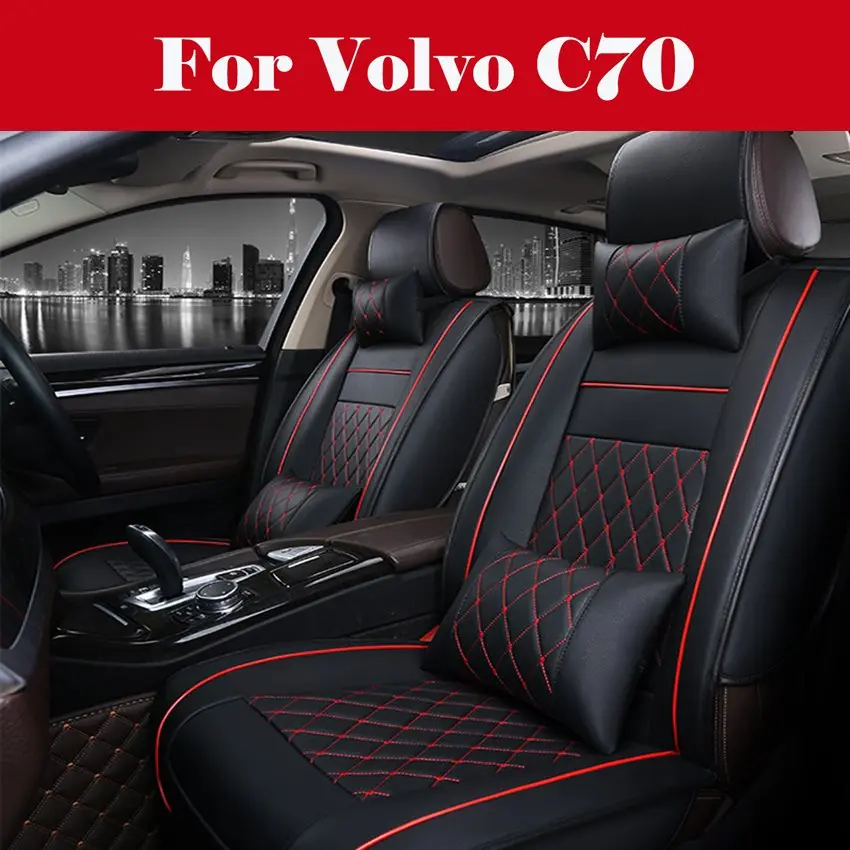 

All PU Leather Car Leather Support Pad Car Seat Covers Cushion Accessories Auto Covers for Cars Seat Cover For Volvo C70