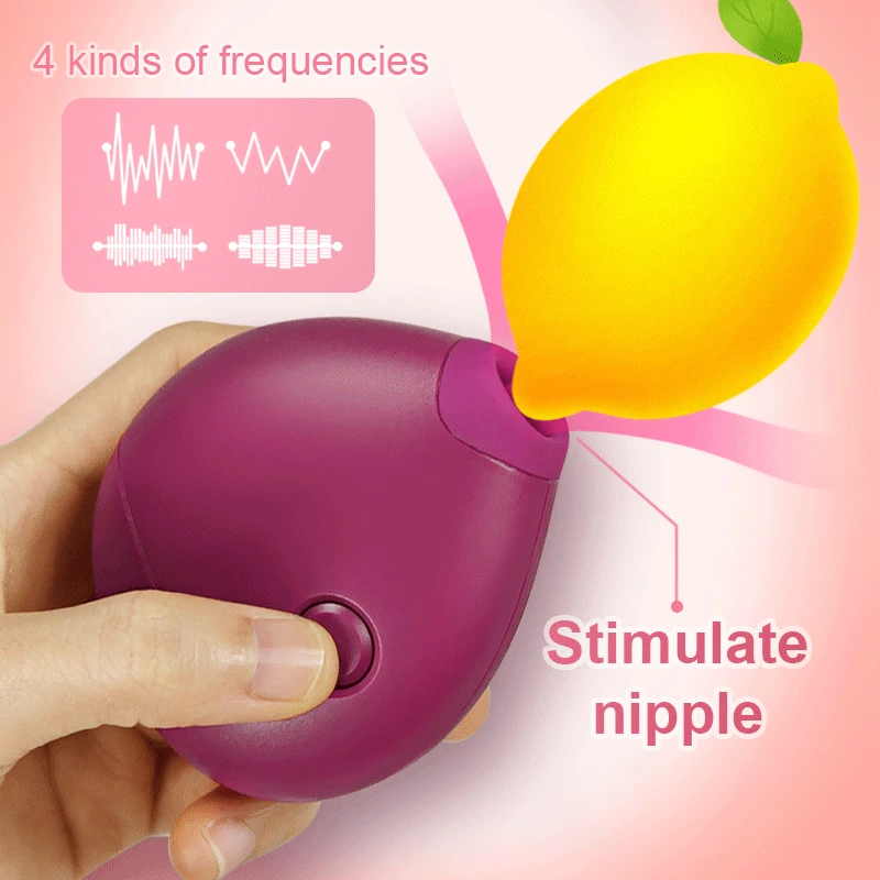 Клиторальный сосательный вибратор мини 4 режима Вибрация оральный лизание