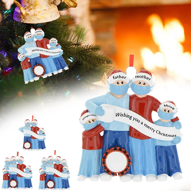 4 Styles Baby Novelty Toys Family DIY Handwritten Name Fashion Snowman Christmas Tree Pendant New Year Decoration Hot Sale | Игрушки и