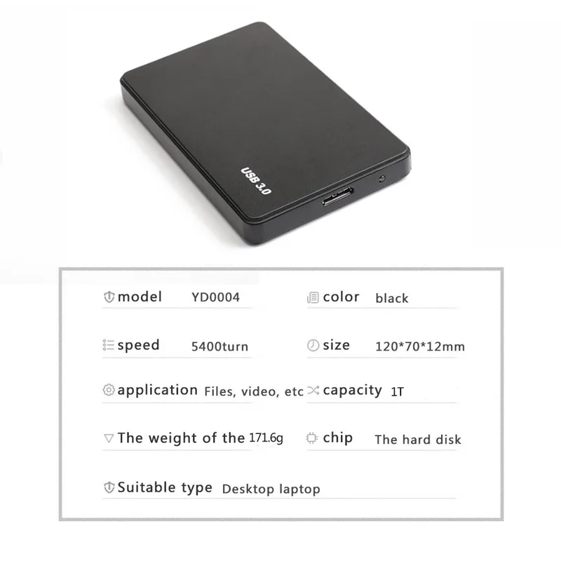 Оригинальный внешний портативный жесткий диск 2 5 дюйма USB 500 1 ТБ ГБ с расширением |