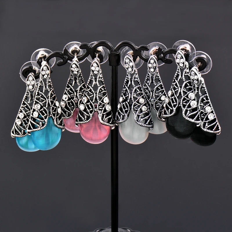 SINLEERY в винтажном стиле свадебный набор украшений для женщин античное серебро