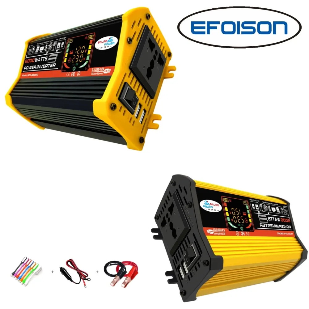 

Car Converter 6000W DC12V to AC230V/AC110V for Home Power, Outside Power, Emergency Power