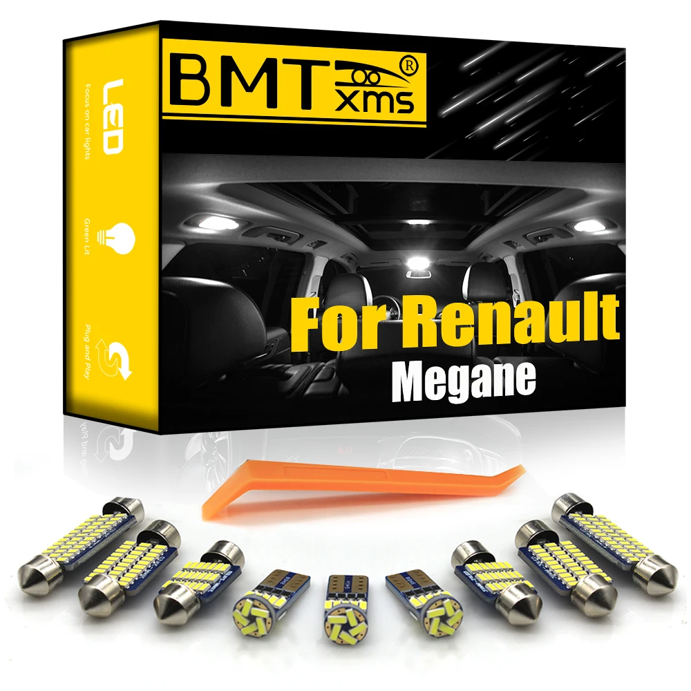 

BMTxms For Renault Megane I II III IV 1 2 3 4 CC Canbus Vehicle LED Interior Map Dome Trunk Light License Plate Lamp Bulb Kit