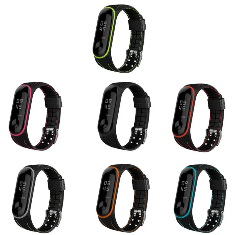 

2021 New Replacement Honeycomb Silicone Bracelet Watch Band Strap for xiaomi Mi Band 3 4