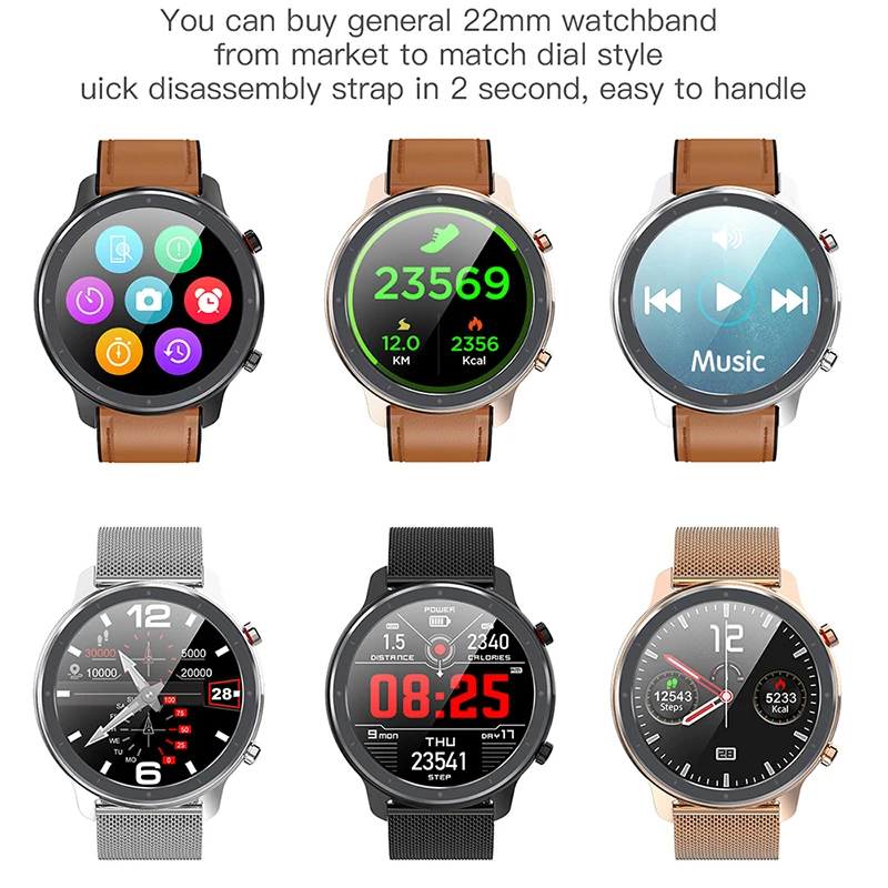 L11 Touch Screen Smart Watch Heart Rate Blood Pressure Monitor Waterproof Fitness Tracker Sports Watches Pedometer For Women Men |