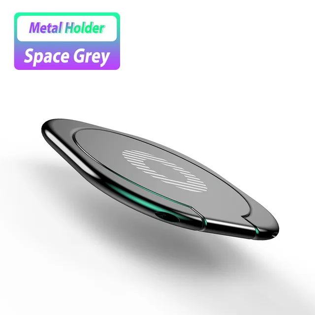 grey ring holder Обновленное кольцо на палец для телефона, автомобильный держатель, кронштейн, крепление на вентиляционное отверстие, подставка, поддержка смартфона, авто для samsung, IPhone, Houder, авто - Цвет: grey ring holder