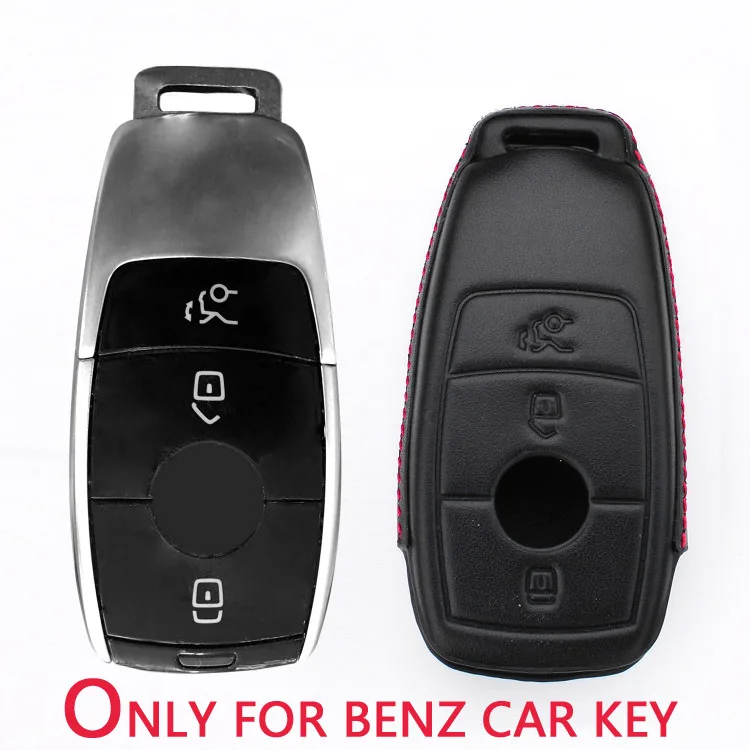 Новый подарок 4D Car Geunine кожаный чехол кошелек для ключей Mercedes Benz AMG 2017 E Class W213 E200 E260