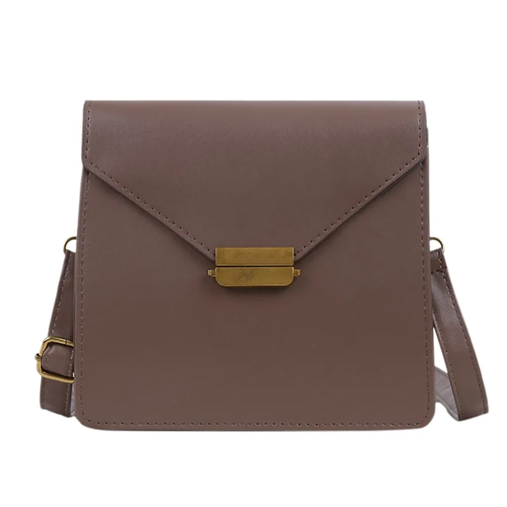 Модная женская однотонная сумка через плечо сумка-мессенджер для мобильного