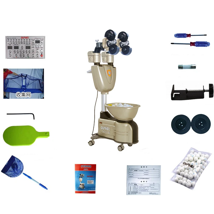 TW2700-ES9 профессиональная умная двухголовая машина для настольного тенниса робот