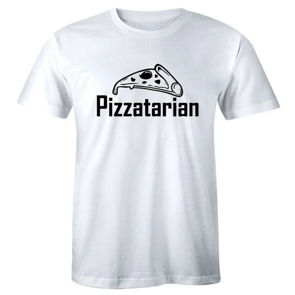 Вегетарианская забавная футболка с коротким рукавом для влюбленных пиццы все