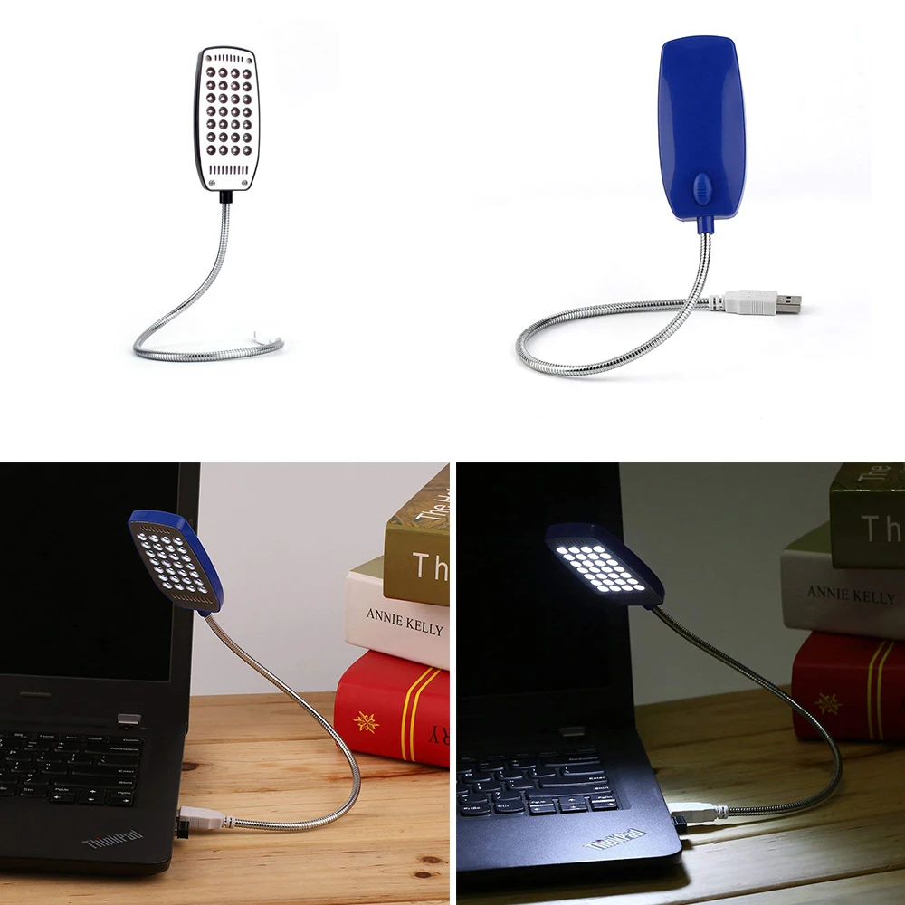 Светодиодный ночник USB Mini 28Leds 4 цвета супер яркий чтение гибкий книжный