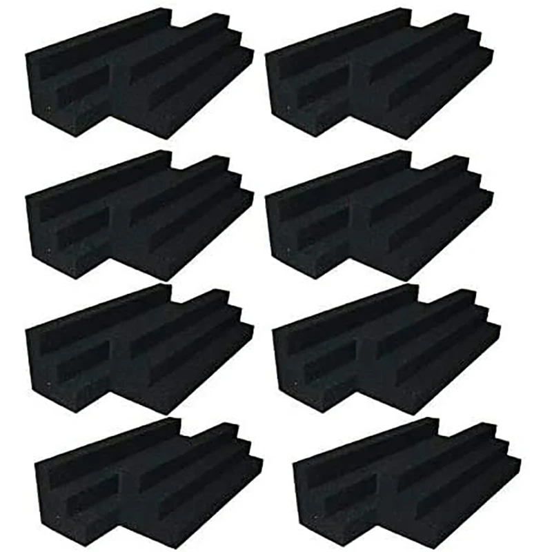 

16Pcs Studio or Home Theater Column Acoustic Wedge Studio Foam Corner Block Polished Corner Wall Sound-Absorbing Cotton