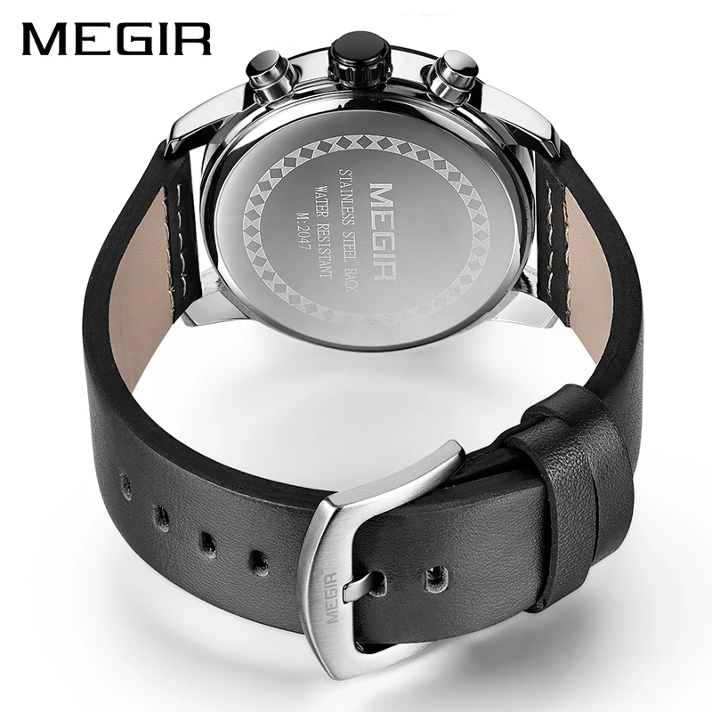 Часы мужские кварцевые с хронографом на кожаном ремешке|masculino|masculinos relogiosmasculino watch